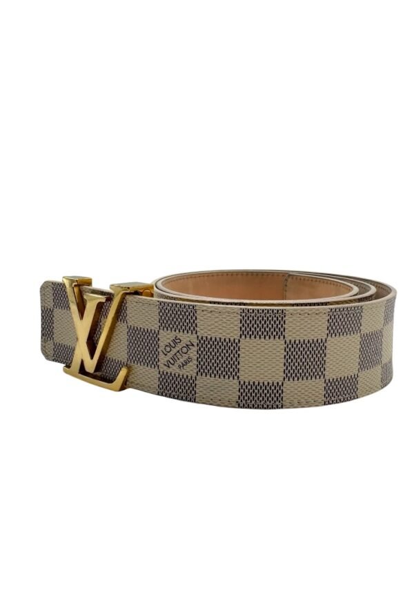 LOUIS VUITTON - DAMIER AZUR LV BELT - Image 8